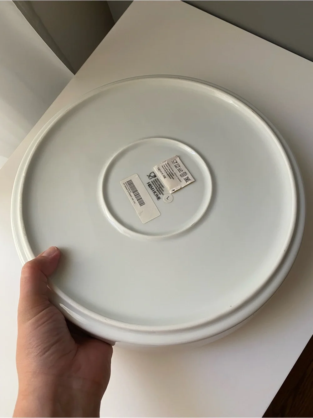 H&M Home Ceramic Baker Pan or Decorative Pan Apple Motif New